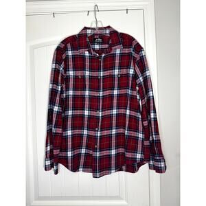 Pacific Outfitters Long sleeve Buffalo Plaid Flannel Size Large